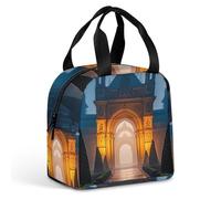 The Garden at Night - Borsa per il pranzo per donne e uomini, portatile, isolata, con manico, a prova di perdite, riutilizzabile, per lavoro, picnic, viaggi
