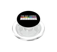 The Gay Agenda LGBTQ Rainbow Gay LGBT Pride Month PopSockets PopGrip per MagSafe