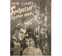 The Ghost Goes West Robert Donat Jean Parker 1935 Vintage Old Danish Movie...