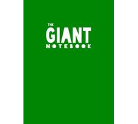 The Giant Notebook: XXL - Basic Lined / Ruled Paper - Green cover