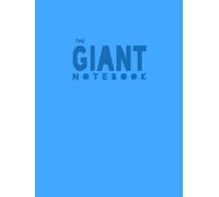 The Giant Notebook: XXL - Basic Lined / Ruled Paper - Light Blue cover