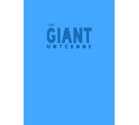 The Giant Notebook: XXL - Basic Lined / Ruled Paper - Light Blue cover - light weight