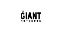 The Giant Notebook: XXL - Basic Lined / Ruled Paper - White cover