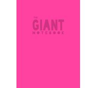 The Giant Notebook: XXL - Basic Quad / Grid Paper - Pink soft cover- light weight