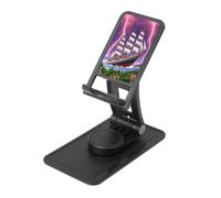 The Giant Wheel Under Lightning - Supporto da scrivania regolabile per iPhone e tutti i telefoni, rotazione a 360°, pieghevole integrato, base quadrata