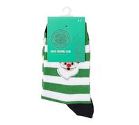 The Gift Scholars Calzini celtici con licenza ufficiale per fan di calcio per uomini e ragazzi | Calzini casual per tutti i giorni, A righe natalizie, 4-7