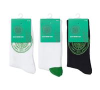 The Gift Scholars Celtic 3 Pack Striped FC Calzini, Confezione da 3 Strisce, 7-11 (Pacco da 3) Uomo