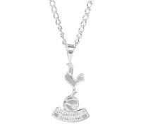 The Gift Scholars Spurs, collana con stemma grande del Tottenham Hotspur FC, catena placcata argento, accessorio da uomo