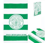 The Gift Scholars Telo mare celtico con licenza ufficiale 'You'll Never Walk Alone' 100% cotone - Grande 140 x 70 cm - Perfetto per piscina YNWA