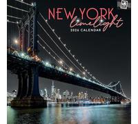 The Gifted Stationary Calendario da parete quadrato 2026, New York Limelight, 16 mesi collezione passaporti, calendario da appendere con 180 adesivi promemoria, planner mensile per spazi creativi