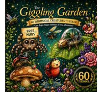 The Giggling Garden 60 Whimsical Creatures to Color Cute Bugs, Happy Hobbies & Tiny Adventures: A Relaxing Coloring Book for Adults, Teens & Nature Lovers