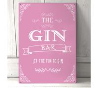 The Gin Asta Insegna,Lasciare Divertente Essere Gin,Cocktail Party Rosa Insegna