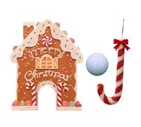 The Gingerbread Golf Game Set Combines Playful Functionality with a warm celebratory Touch, making it ideal for Adding Cheer to Seasonal Festivities, Whether Used for Friendly Games or Displayed