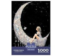 The Girl on The Moon Puzzle Giochi 1000 Pezzi Regalo Per Amore E Amico Arte Interesting Puzzle Adulti Idea Regalo Per 70x50cm/1000pcs
