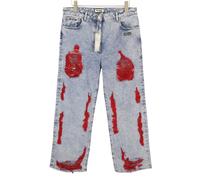 The Giving Movement Cinquanta Donne Jeans W34 Blu Distress Edizione Limitata