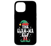 The Glam-Ma Elf divertente gruppo familiare di corrispondenza di Natale Custodia per iPhone 15