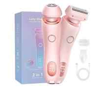 The Glide Pro 3.0 Razor for Women, 2025 New The Glide Pro Razor, 2 in 1 Wet & Dry Waterproof Electric Shaver for Women, Removable Head for Leg Arm Underarm Bikini Area (Pink)