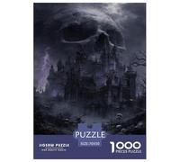 The Gloomy Black Castle Jigsaw Puzzle Impossibili 1000Pcs Interesting Decorazione Per La Casa. Giochi Rilassamento E Intelligence Per Adulti E Ragazzi Da 14 Anni 70x50cm/1000pcs