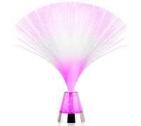 The Glowhouse, Ice Crystal, lampada in fibra ottica, altezza 34,3 cm, batterie incluse, rosa