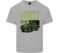 The Go Anywhere Vehicle 4X4 Off Roading Uomo Cotton T-Shirt Tee Top