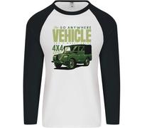 The Go Anywhere Vehicle 4X4 Off Roading Uomo L/S Baseball T-Shirt