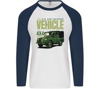 The Go Anywhere Vehicle 4X4 Off Roading Uomo L/S Baseball T-Shirt