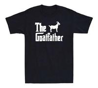 The Goatfather Shirt Funny Goat Lover Farm Farmer Father Gift Novelty T-Shirt Men's Male Black 3XL
