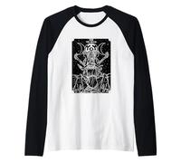 The Goddess Hecate Tarocco Carta Tripla Luna Wiccan Witch Maglia con Maniche Raglan