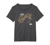 The Godfather Leave The Gun Take The Cannoli Maglietta, Donna Plus-Size, Grigio Scuro, 5X