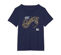 The Godfather Leave The Gun Take The Cannoli Maglietta, Donna Plus-Size, Navy, 4X