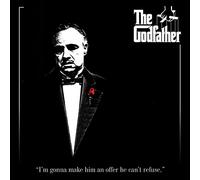The Godfather Stampa su Tela con Rose Rosse, 40 x 40 cm, Poliestere, Multicolore, 40x40x3.2 cm