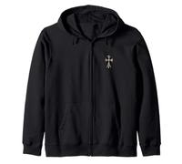 The Gold Cross Pave Diamond2 Felpa con Cappuccio
