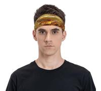 The Golden African Lion Fascia per il sudore unisex, traspirante e umida, adatta per corsa, ciclismo, yoga in attesa di sport