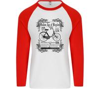 The Golden Age Di Biciclette Ciclisti Ciclismo Uomo L/S Baseball T-Shirt