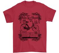 The Golden Age Di Biciclette Ciclisti Ciclismo Uomo T-Shirt 100% Cotone