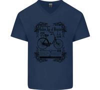The Golden Age Of Biciclette Ciclisti Ciclismo Uomo Scollo A V Cotone T-Shirt