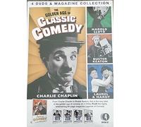 The Golden Age of Classic Comedy 4 DVDS & Magazine Collection Charlie Chaplin, Laurel & Hardy, Buster Keaton & Harold Lloyd