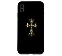 The Golden Beryl Cross Pave Diamonds Custodia per iPhone XS Max