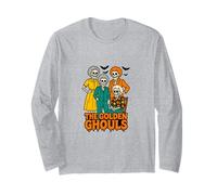 The Golden Ghouls Divertente Festa di Halloween Vibes Spooky Maglia a Manica