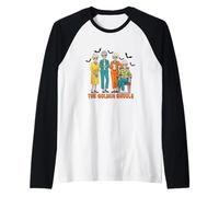 The Golden Ghouls Skeleton Halloween Idea Divertente Maglia con Maniche Raglan