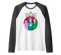The Golden Girls Retro Colorful Illustration TV Show Maglia con Maniche Raglan