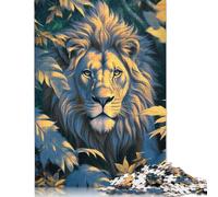 The Golden Lion Jigsaw Puzzle Impossible 1000Pcs Decorazione Per La Casa. Rilassamento E Intelligence Per Adulti E Bambini Da 12 Anni 1000pcs (38x26cm)