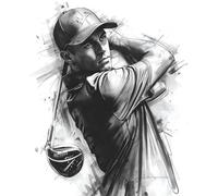 The Golf Lover’s Notebook - Classic Black & White Journal for Men: Perfect Gift for Golfers, Dads, and Sports Enthusiasts