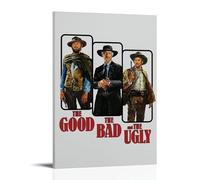 The Good The Bad And The Ugly Vintage Movie Fan Art - Poster decorativo da parete, per soggiorno, camera da letto, decorazione moderna per camera da letto, 40 x 60 cm
