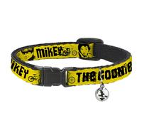 The Goonies Cat Collar, Breakaway Collar with Bell, The Goonies Chunk Mikey Data