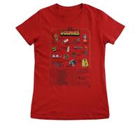 The Goonies Licenza Ufficiale Accessories Mail Order Donna Maglietta (Rosso), Medium