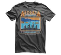 The Goonies Licenza Ufficiale Astoria Goondocks Uomo Maglietta (Grigio Scuro), Small