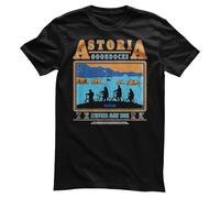 The Goonies Licenza Ufficiale Astoria Goondocks Uomo Maglietta (Nero), X-Large