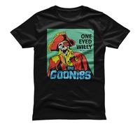 The Goonies Licenza Ufficiale One Eyed Willy Uomo Maglietta (Nero), Small