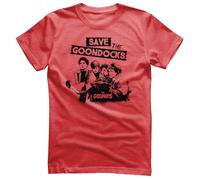 The Goonies Licenza Ufficiale Save The Goondocks Uomo Maglietta (Rosso-Heather), Medium